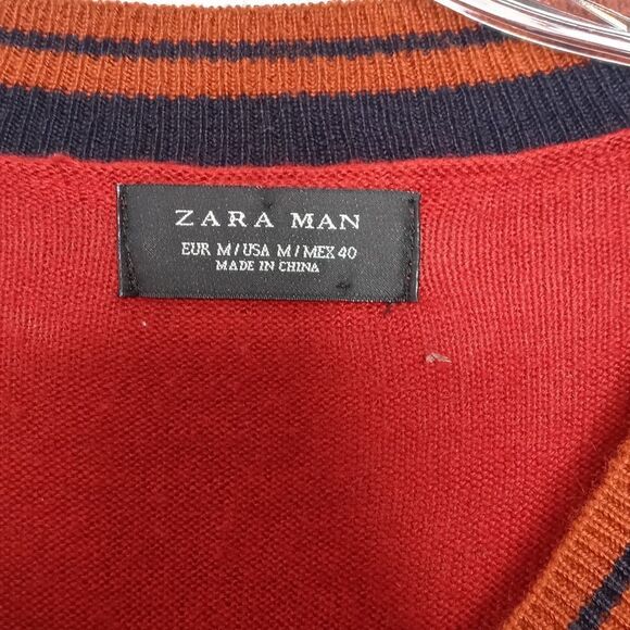 Zara burnt orange pullover size medium - Picture 3 of 5